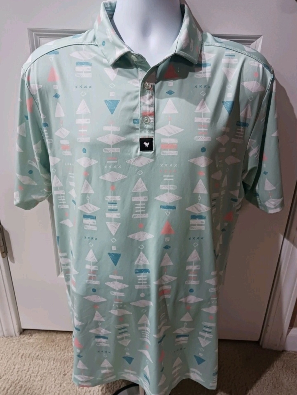 Bad Birdie Men's XL Moisture-Wicking Golf Polo Shirt PGA LIV